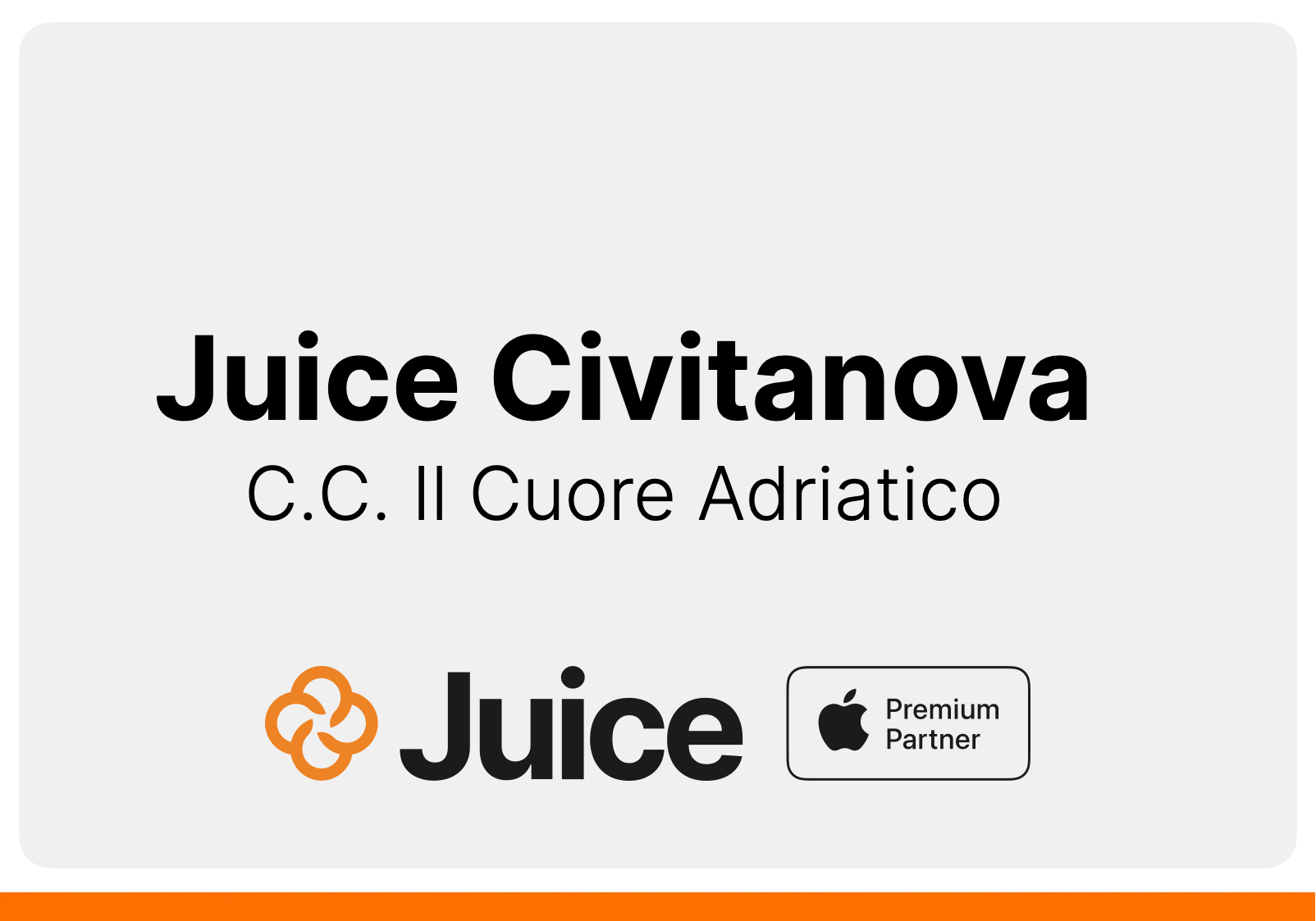 Juice Civitanova: tutto pronto per l'inaugurazione dell'Apple Premium Partner